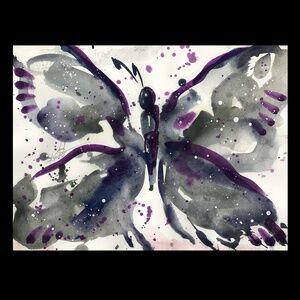 Original Watercolor Butterfly Painting - Butterfly Magic 12
